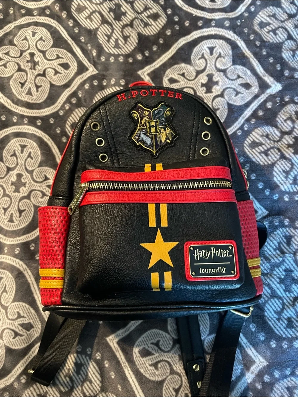 Loungefly Harry Potter Black & Red Mini Backpack